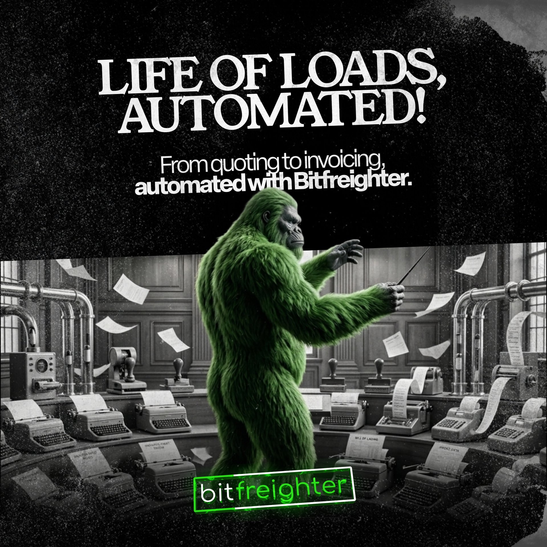 Big Freighto in situ, campaign graphic